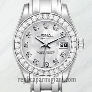 Rolex Pearlmaster m80299-0061 Ladies 29mm Bracelet Silver-tone